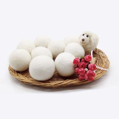 China Eco-fiendly Durable Wholesale Premium Natural Laundry 100% Wool Felt Dryer Balls for sale