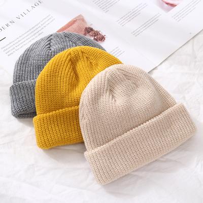 China Solid Color Unisex Wholesale Thermal Beanie Fisherman Hat COMMON for sale