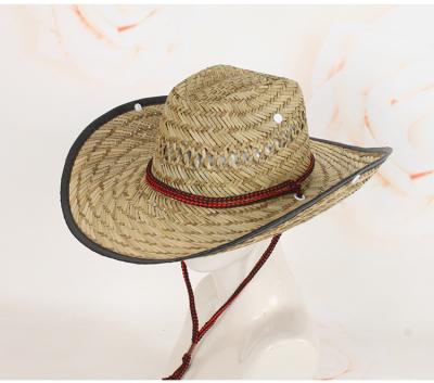 China Outdoor Fishing Straw Hat For Men Wide Brim Beach Hat Comfortable Summer Wear Hat for sale