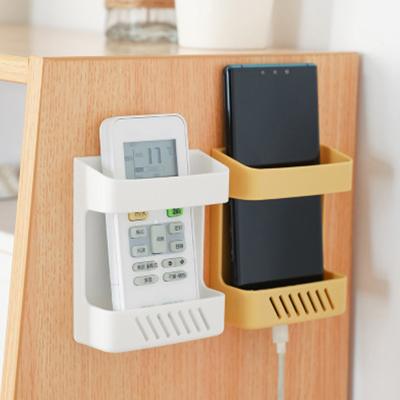 China Viable Storage Organizer Box Remote Control Wall Mounted Case Mobile Phone Plug In Home Multi-Function Stand Holder Charging Stand for sale