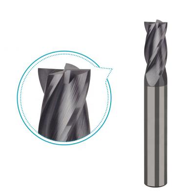 China Solid CNC Tungsten Carbide Milling End Mill For General Steel Machining With Hardness Up To Hrc45 Shoulder Safety Milling Cutters for sale