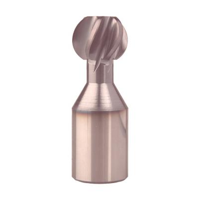 China Custom CNC Machining Center Carbide Ball Nose Endmill With Long Neck Reach Depth Length Lollipop Milling Cutter for sale