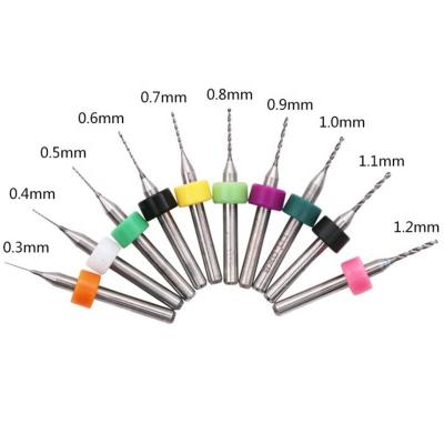 China Metal Drilling 10pcs PCB Drill Bits Hard Alloy Jewelry Hardware Small Plastic Drill Bit Cutting Set for sale