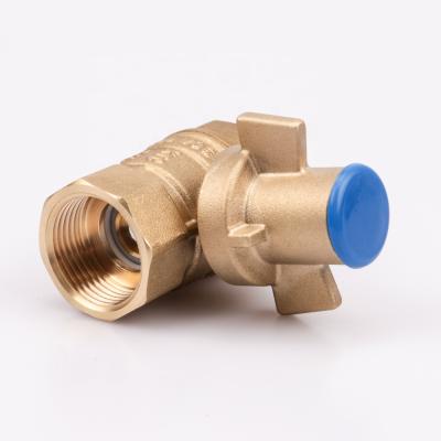 China OUKE CW611N General Quality Brass Safety Lockable Ball Valve For Water Meter With 1/2 Female Thread for sale