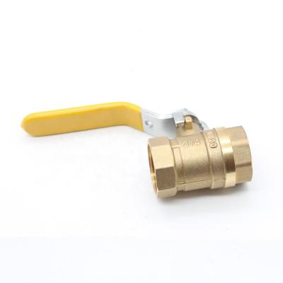 China General OUKE PN20 400WOG 1/2 - 2 inch thread bronze color painted CW617N gas material forged brass ball valve for sale