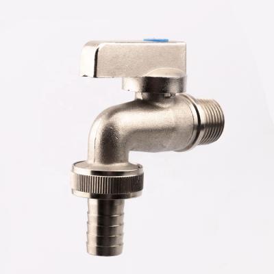 China OUKE Modern Nickel Plated Brass Water Faucet Bibcock Bathroom Faucet For Washing Machine for sale