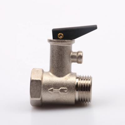 China OUKE DN15 BSP G1/2 General Air Pressure Safety Brass Valve 8 Bar Safety Pressure Rating For Solar Water Heater System for sale