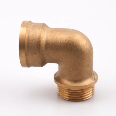 China 90 Degree Elbow Connector General Right Angle Brass Connector Male/Female Pipe Fitting for sale