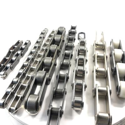 China Cheaper economy carbon steel good quality tensile strength double pitch stronger chains with attachment from china for sale