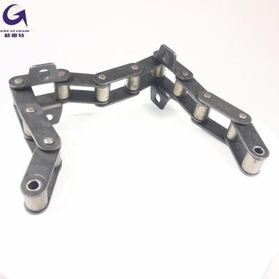 China Agricultural Machinery Parts CA Type Steel Chain With CA550 Attachments For Agriculture Machine for sale