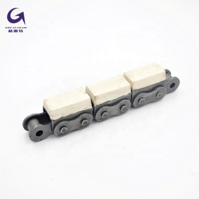 China Automated assembly line 10B-G1/10A-G1 full automatic rubber coated chain with NBR nitrile butadiene rubber rubber top for sale