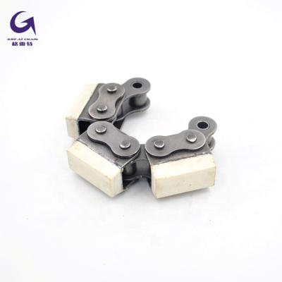 China Automated assembly line 10B-G1/10A-G1 full automatic rubber coated chain with NBR nitrile butadiene rubber rubber top for sale