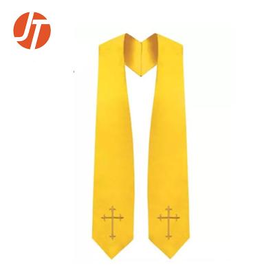 China Dress In Church Stock Embroidered Stoles Choir Stoles With Cross for sale