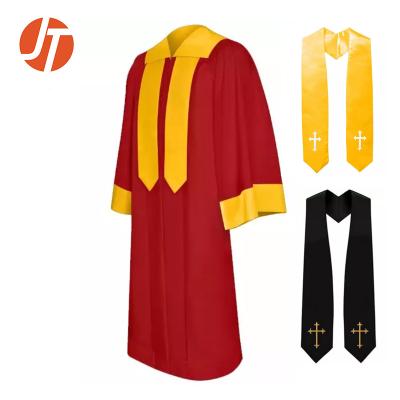 China Low Price 100% Polyester Church Choir Long Robe Church Choir Uniform Robe for sale