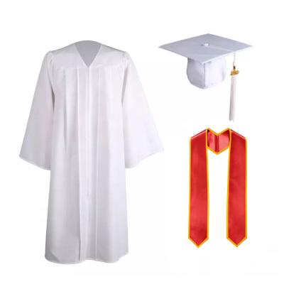 China Gown Customized Color School Graduation Gown And Hat High Quality Uniform For Unisex College Graduation Uniforms Adults Students for sale