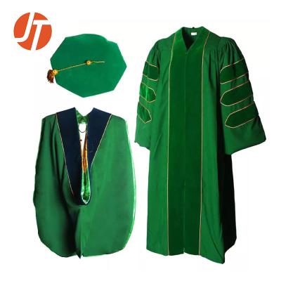 China Academic Dress College PHD Graduation Gown and Hat for sale