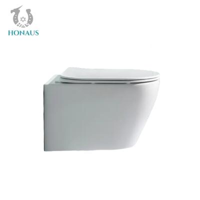 China Ceramic High Temperature Forged Luxury CE Hotel Restaurant Wall Hung Toilet Bowl for sale