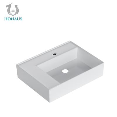 Cina Small Size Ceramic Bathroom Basin Freestanding Wash Basin Wall Hung Sink For Apartment in vendita