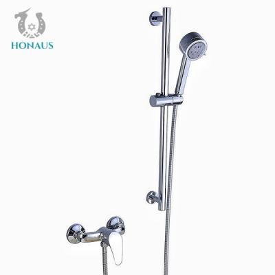 Κίνα Stainless Steel Hot And Cold Exposed Valve Showers Set Hardware Shower Head Shower System προς πώληση