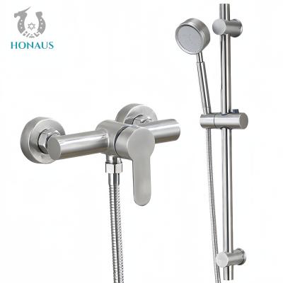 Κίνα Atmospheric Pressure Stainless Steel Shower Set Modern Rainfall Spray Head For Bathroom προς πώληση