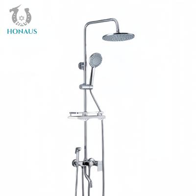 Κίνα Modern Bathroom Shower Head Set Copper Mixing Valve Hotel Grade Pressure Boost προς πώληση