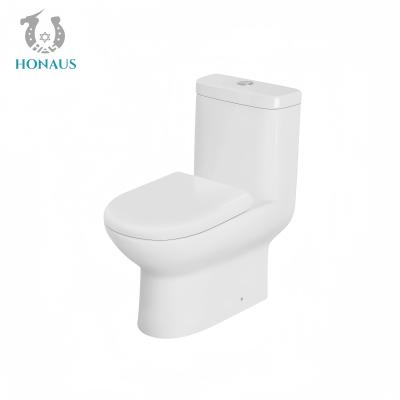 China Nano Glaze Ceramic One Piece Toilet Bowl Luxury S Trap Siphonic Jet for sale