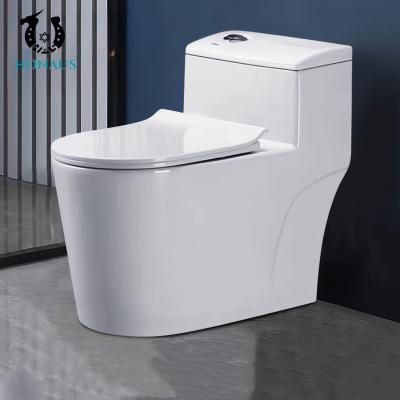 China One Piece Toilet Bowl Wit Aanpasbaar 715*380*620mm Mix. Pit Spacing 300mm Te koop