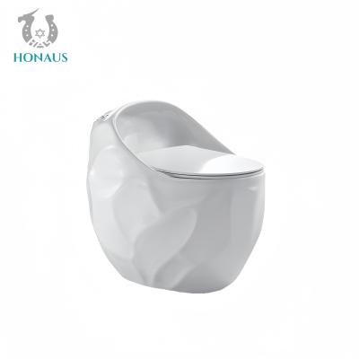 China Art Design Best Ceramic One Piece Toilet Bowl Egg Shape Luxury 673*485*625mm Te koop