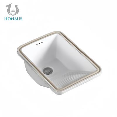 China Practical Bathroom Inset Basin Ceramic With Washboard Multi Sizes White zu verkaufen