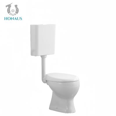 China Simple Two Piece Toilet Bowl Manufacturer Direct Ceramic Body Separated Tank for sale