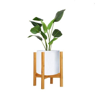 China Modern Green Dining Room Plant Racks Adjustable Plant Stand With Bamboo for sale