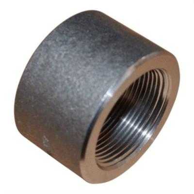 China Good performance cost payment LC TT forged bsp carbon steel screwed half coupling with thread connection for sale