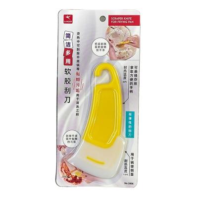 China Food Grade Stick Viable Butter Non Baking Silicone Scraper Set Cookie Cake Scraper Cake Baking Scraper for sale