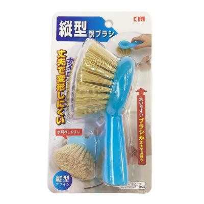 China Viable Kitchen Tool Brush Pot Wash Brush Short Handle Vertical Dish Cleaning Brush for sale