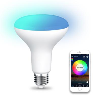 China Smart residential wireless RGBW led light bulb A60 BR30 blue wifi cabin tuya app control for sale