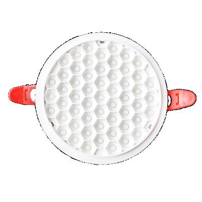 China New modern LED honeycomb around head office panel light 12W 18W 24W adjustable high lumen brightness110lm/w high free installation for sale