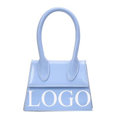 China MOQ 50 PCS Fashion Logo Printing Women Handbags and Purses Custom Mini Shoulder Bags Crossbody Bag Handbags for sale