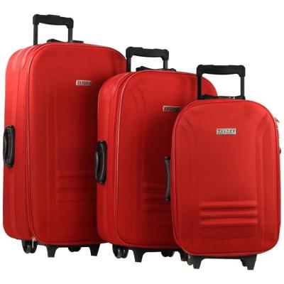 China Polyester Wheels Combination Code Lock 600D Polyester Honey Comb Frame EVA 3pcs Travel Trolley Suitcase Luggage Bag Outer Outer Bag Set for sale