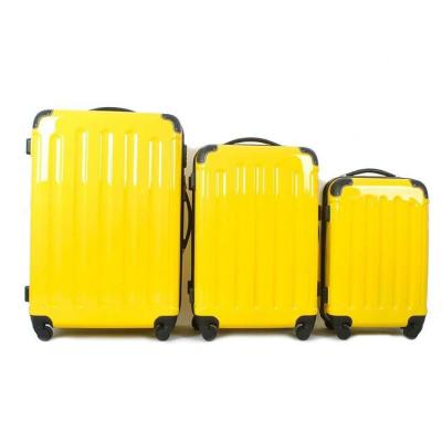 China Colorful 20 PC 24 28inch ABS 3PCS Trolley Luggage Set Polycarbonate Suitcase for sale