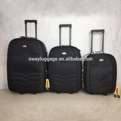 China Classic Size 20 24 8 Wheels 28inch Eva 600D Polyester Stock 3pcs Outer Travel Suitcase Bag Trolley Luggage Sets for sale