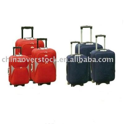 China 600D Polyester Wheels Stock 3pcs Eva Outer Trolley Luggage Set for sale