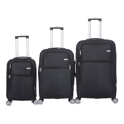 China Jacquard Maletas 20 24 28 Inch Rolling Spinner Jacquard Airplane Wheel Jacquard 3PCS Outer Trolley Suitcase Luggage Sets Double for sale