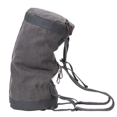 China Multifunction Foldable Solid Color Sports Gym Travel Duffel Bags Travel Bucket Backpack Man Canvas Outdoor Backpack for sale