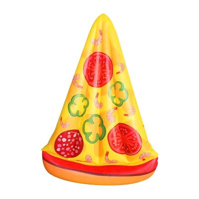 China Amazon Hot Sale Summer Vacation Beach Pool Water Toy Portable Adult Game Inflatable Raft Pool Float Amazon Pizza Shape Lounge for sale