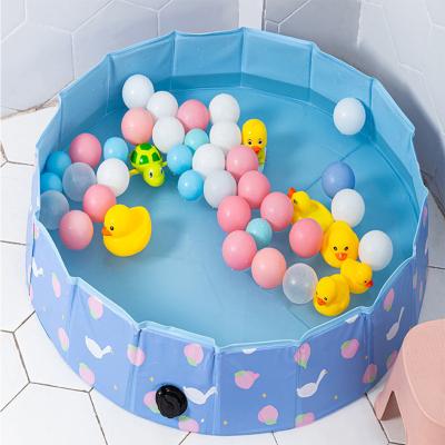 China PVC Folding Waterproof Portable Kids Water Play Toy Pool For Baby Bath Toy for sale