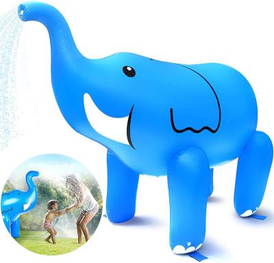 China Amazon Durable Hot Sale PVC Inflatable Kids Garden Lawn Play Spray Splash Sprinkler Ride-On Elephant For Kids for sale