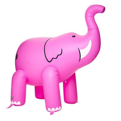 China Amazon Durable Hot Sale PVC Inflatable Kids Garden Lawn Water Play Spray Splash Sprinkler Red Blue Elephant For Kids for sale