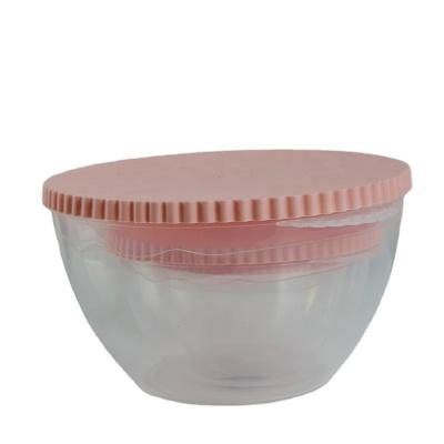 China 2022 QIYUE Wholesale Viable Round Plastic Food Storage Box Sealed Crisper Small Plastic Containers With Lid for sale