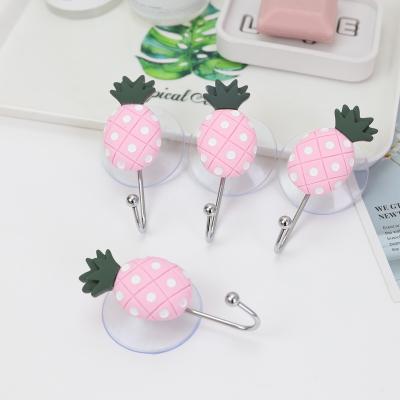 China QIYUE Design Fruit Shape Bathroom Hotel Towel Key Wall Suction Suction Hooks Special Viable Wholesale Hooks for sale