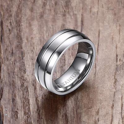 China Romantic Men's Tungsten Ring Wholesale Tungsten Accessories China 8mm Bands for sale